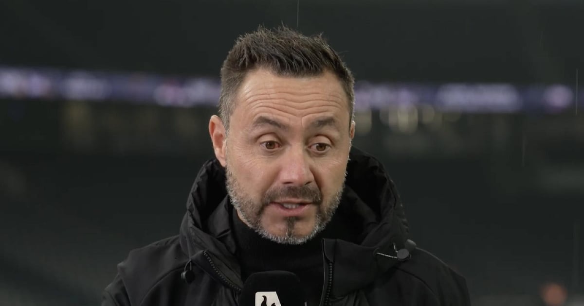 De Zerbi admits league table pain following Spurs victory