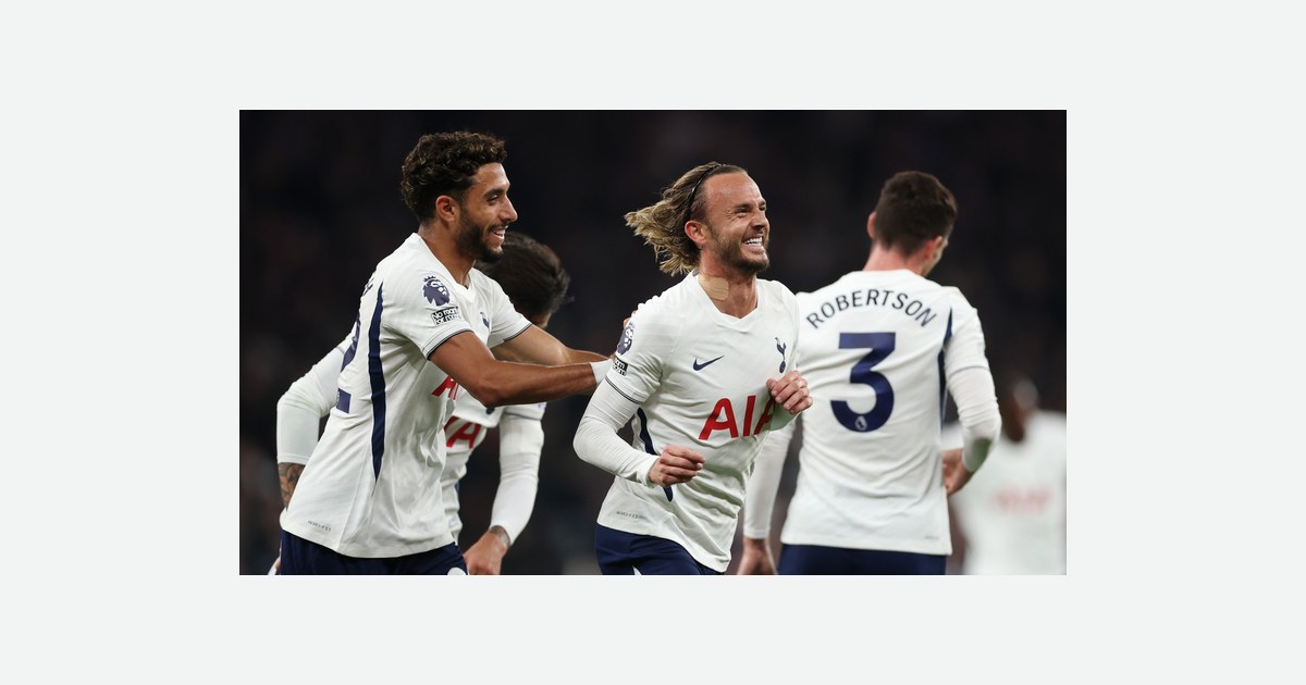 Maddison shines as Tottenham secure first league win